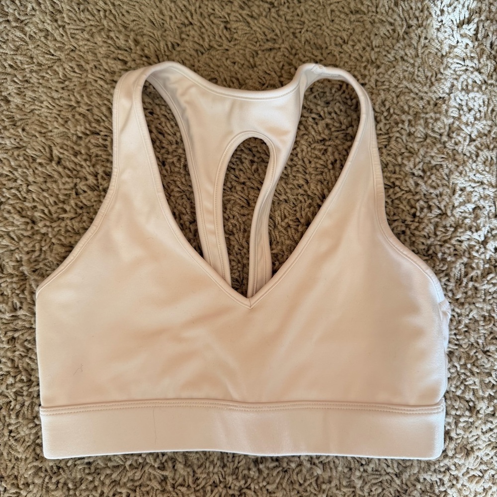 Carbon38 White Sports Bra